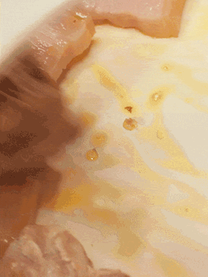 另起一鍋，將咸肉、鮮肉 翻炒出香味